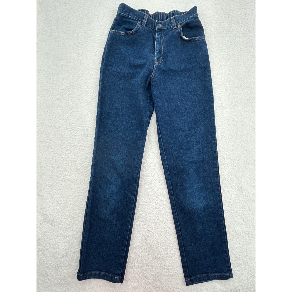 Levis 573 Vintage High Waisted Tapered Leg Jeans Dark Wash Made in USA Womens 10